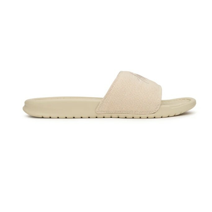 Nike x stussy Benassi Slide 米白麻布拖鞋| FLOMMARKET