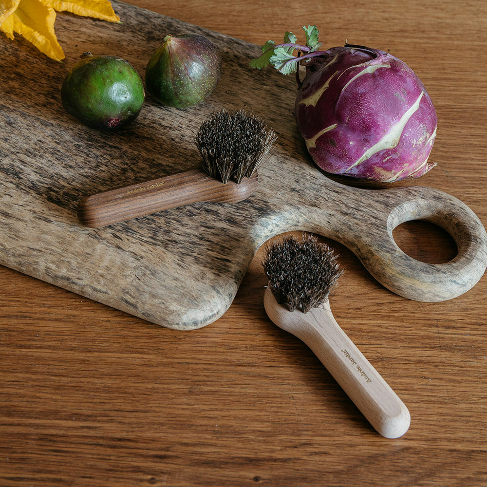 Andrée Jardin l 軟質蔬果清潔刷 - 櫸木柄馬毛