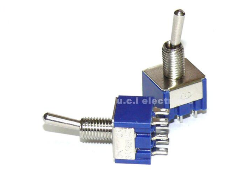【UCI電子】(D) MTS-202  MTS-203 不復位 鈕子開關 六腳兩檔 6腳3檔 6腳2檔  搖頭開關