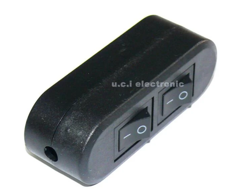 【UCI電子】(Z-1) 雙聯雙控開關 線上開關 床頭燈檯燈 雙排雙位元 船型開關