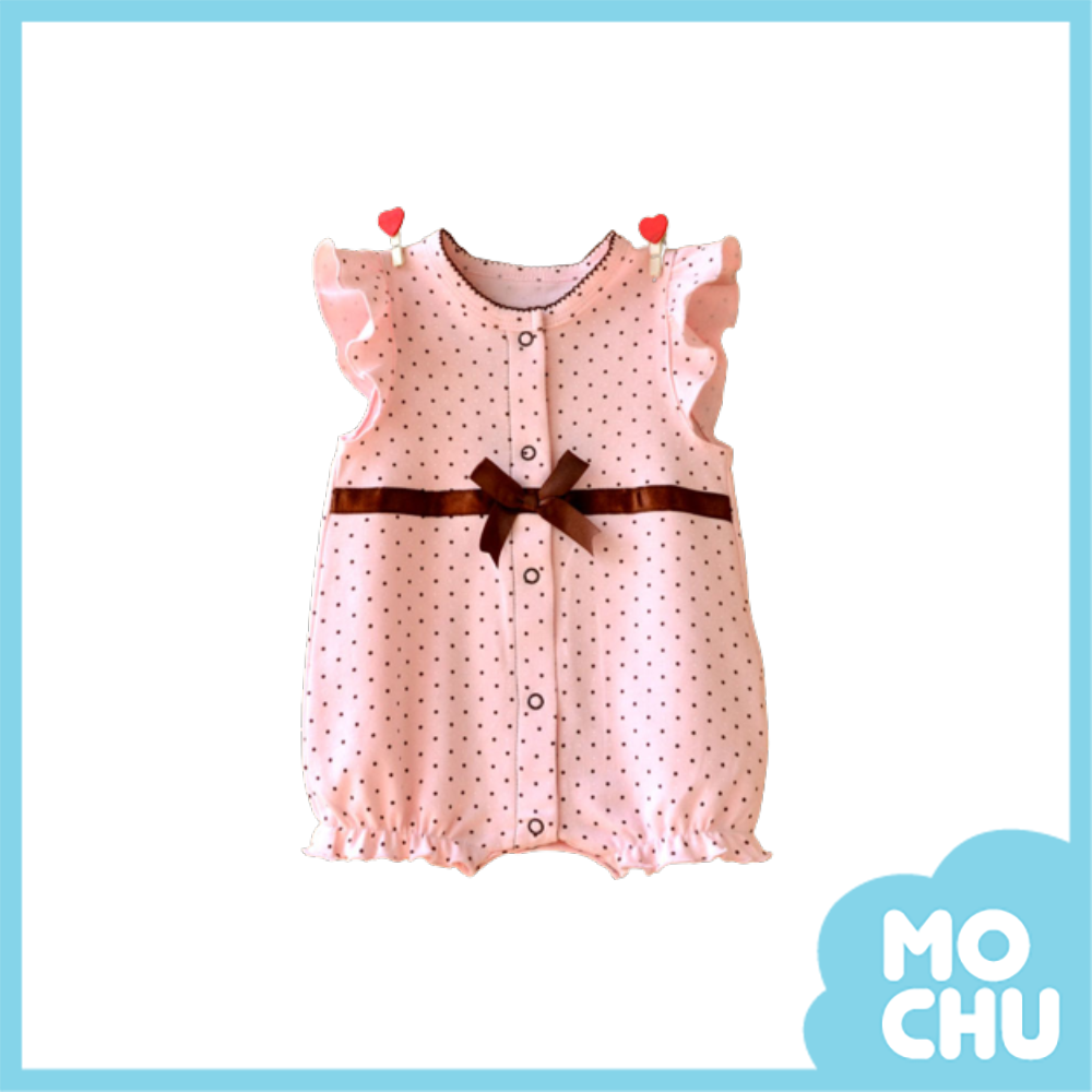 咖啡點點短袖包屁衣