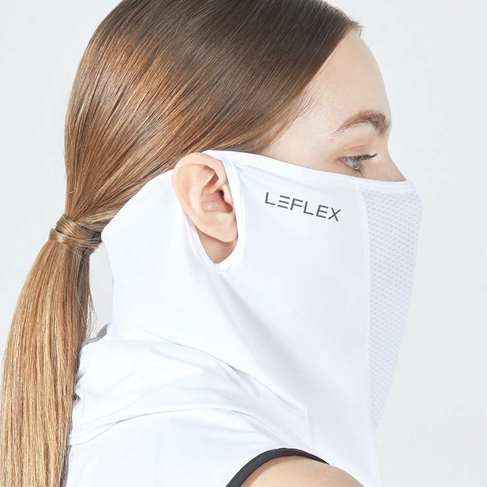 《真心良品》韓國LEFLEX高爾夫運動防曬面罩-1入組 -F 免運