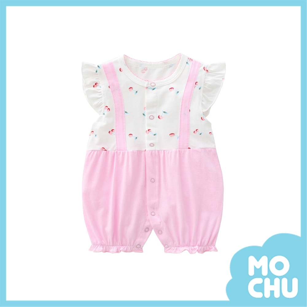 櫻桃背帶款包屁衣