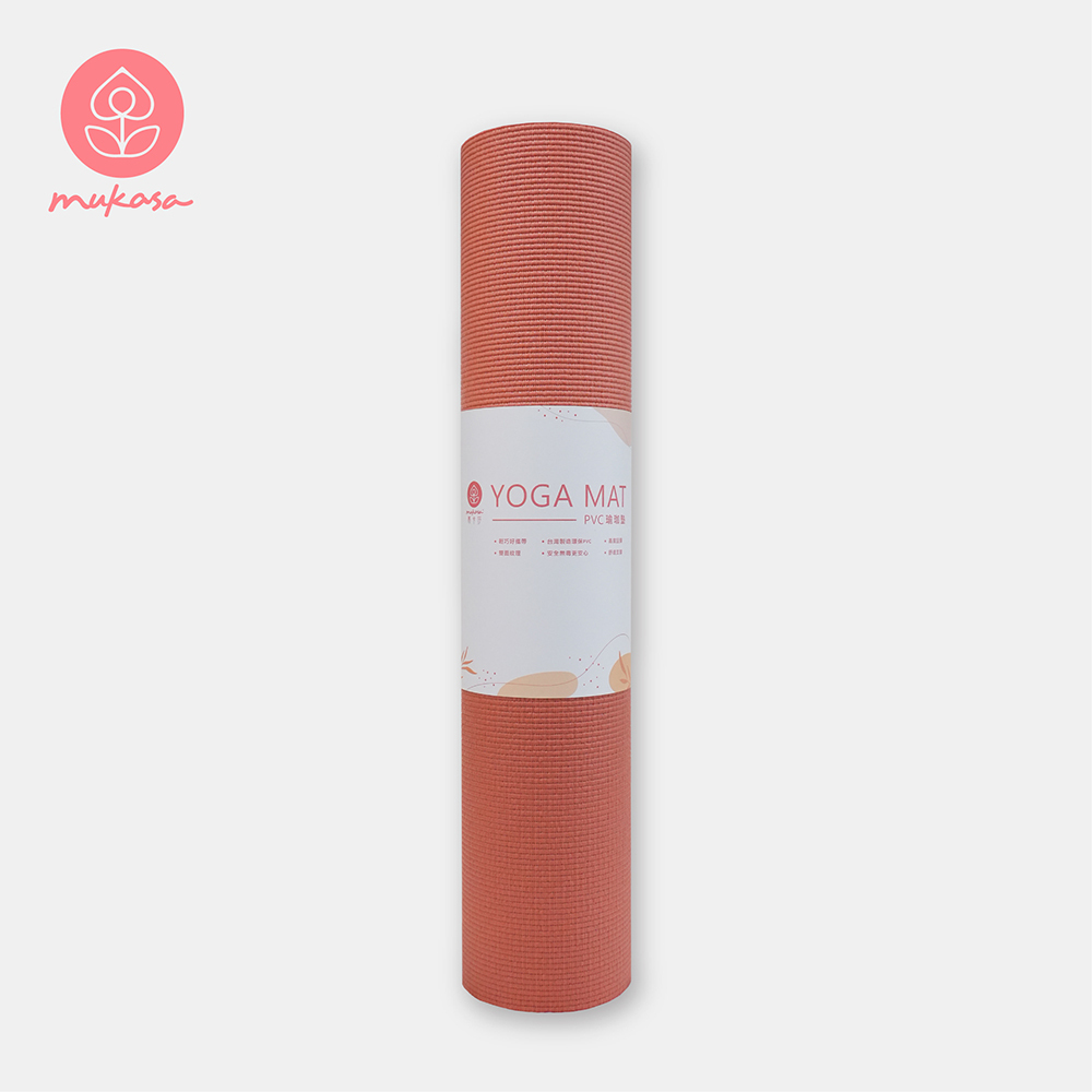 Mukasa  PVC瑜珈墊 - 6mm  焦糖棕 MUK-22121