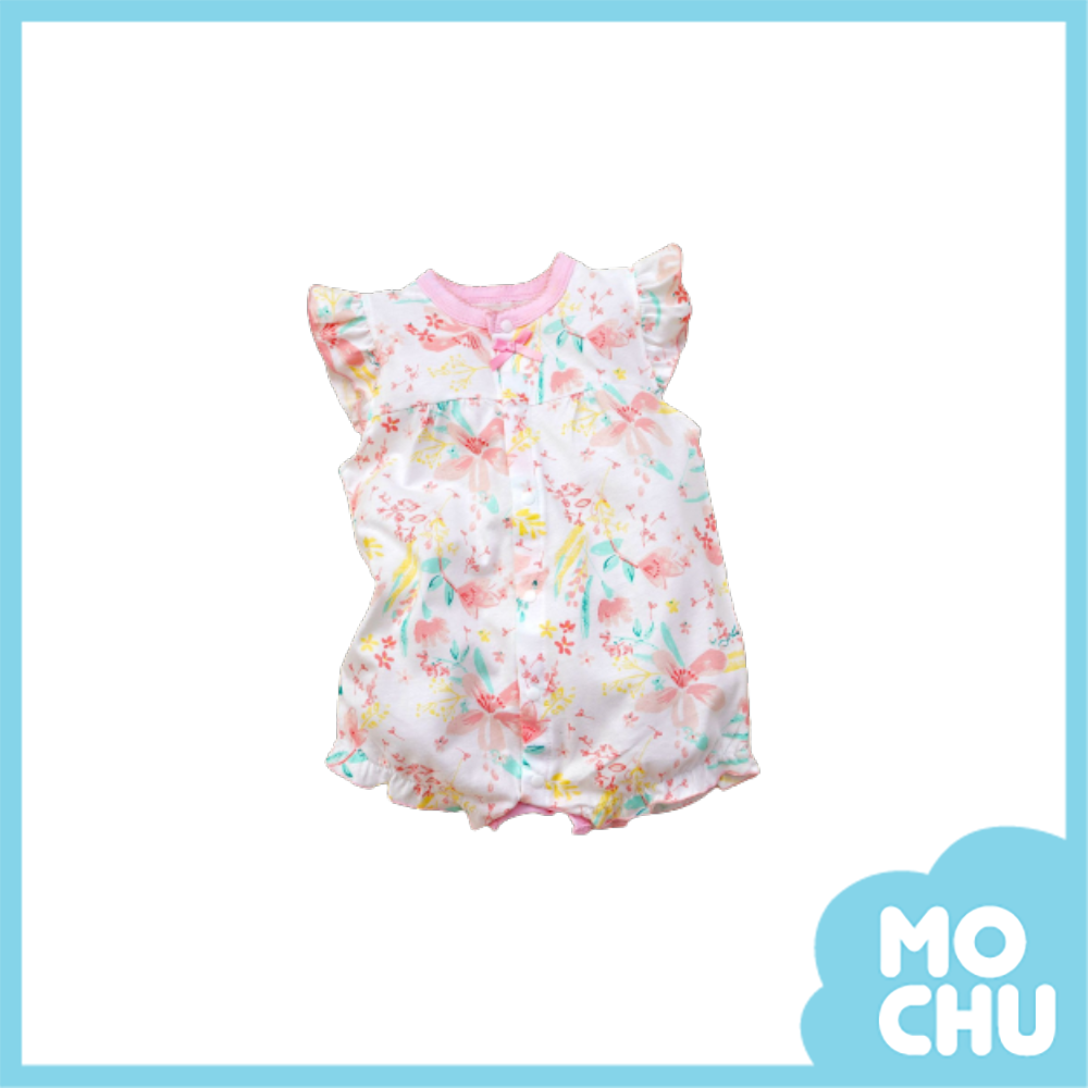 百合花短袖包屁衣