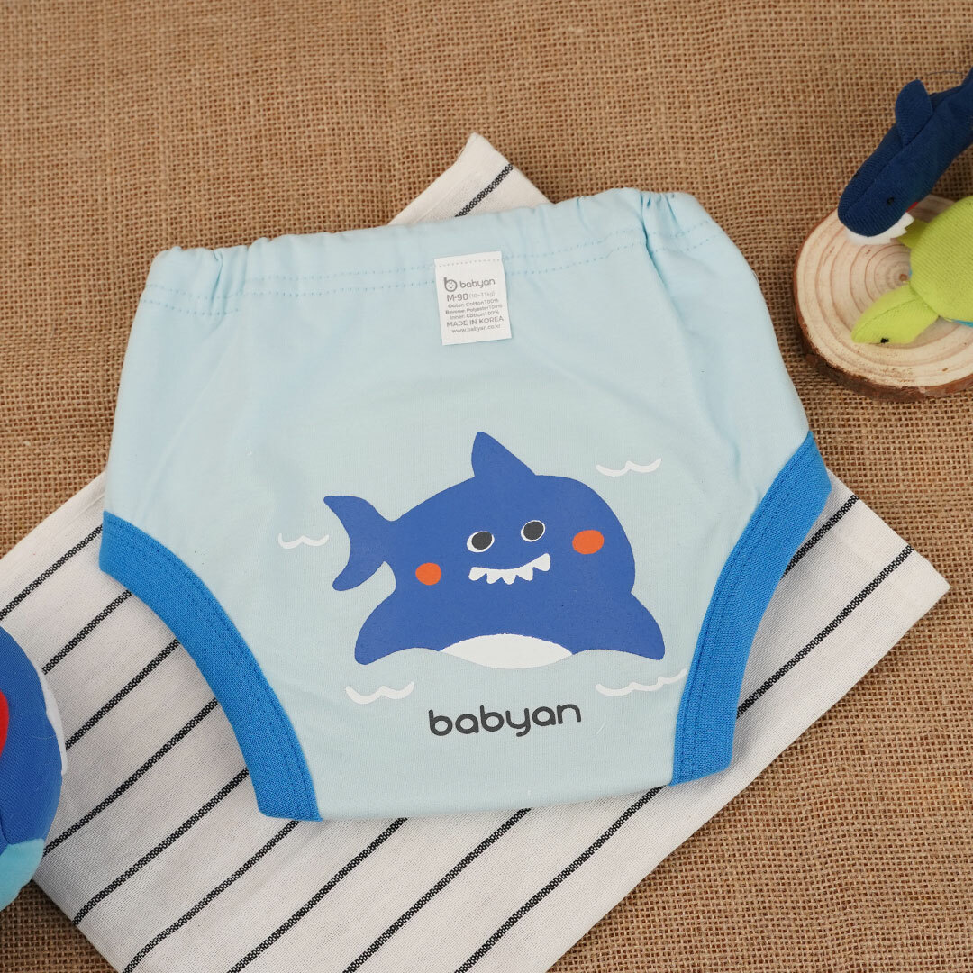 (70-100CC)5層Babyan大嘴鯊魚學習褲