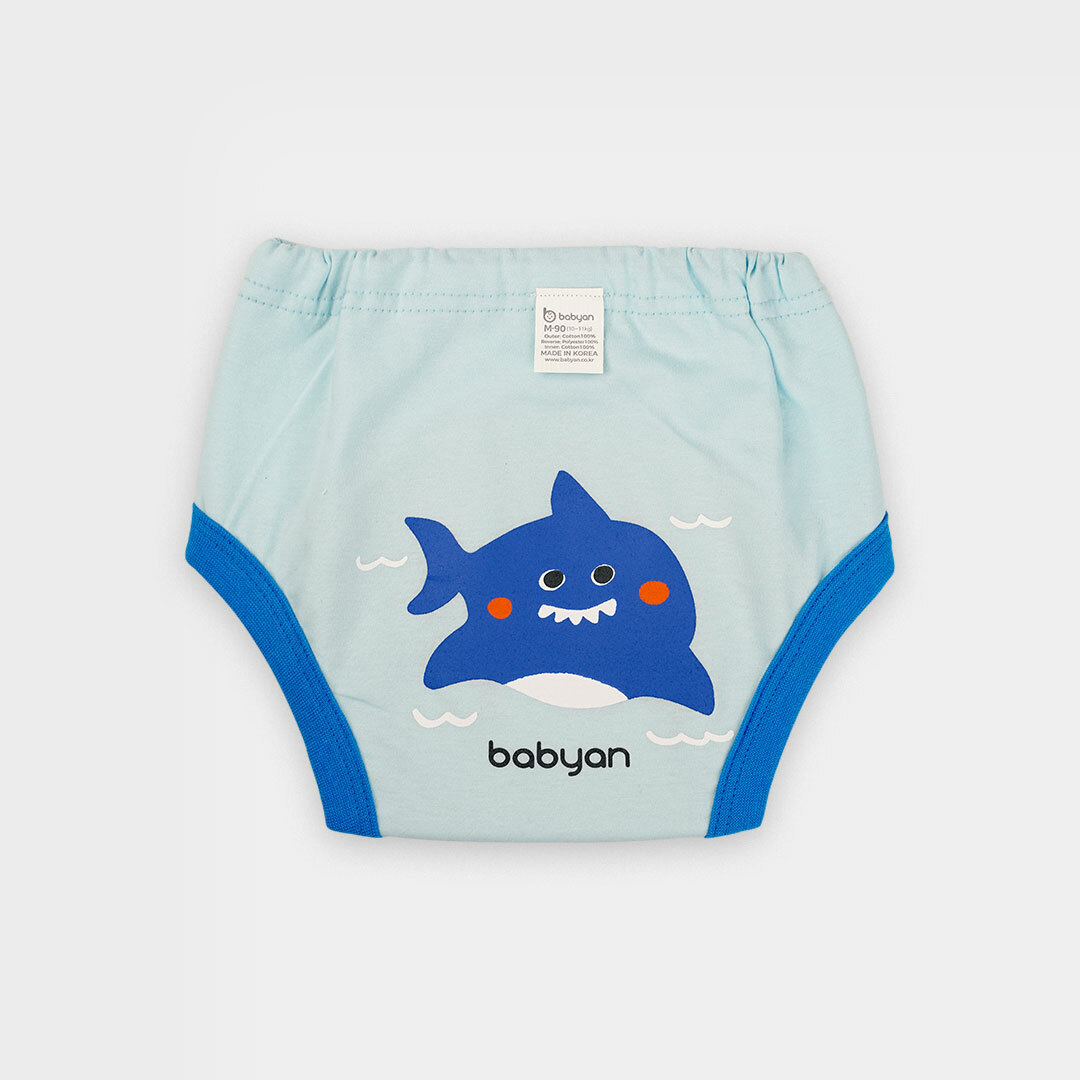 (70-100CC)5層Babyan大嘴鯊魚學習褲