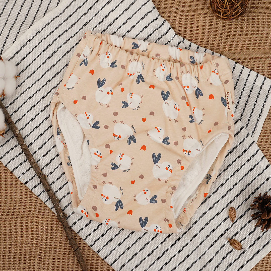 (100-120CC)6層Babyan咕咕小雞學習褲