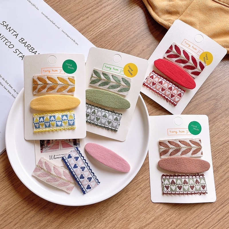 愛心箭頭髮夾三件組