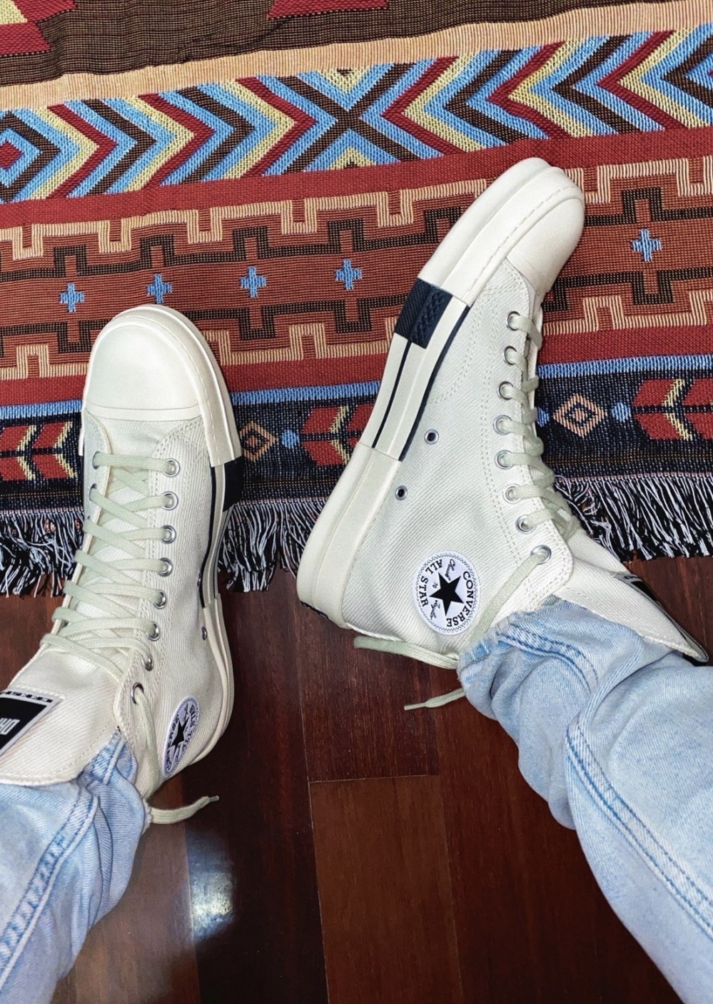 Rick Owens x Converse Chuck 70 DRKSTAR 高筒白色| FLOMMARKE