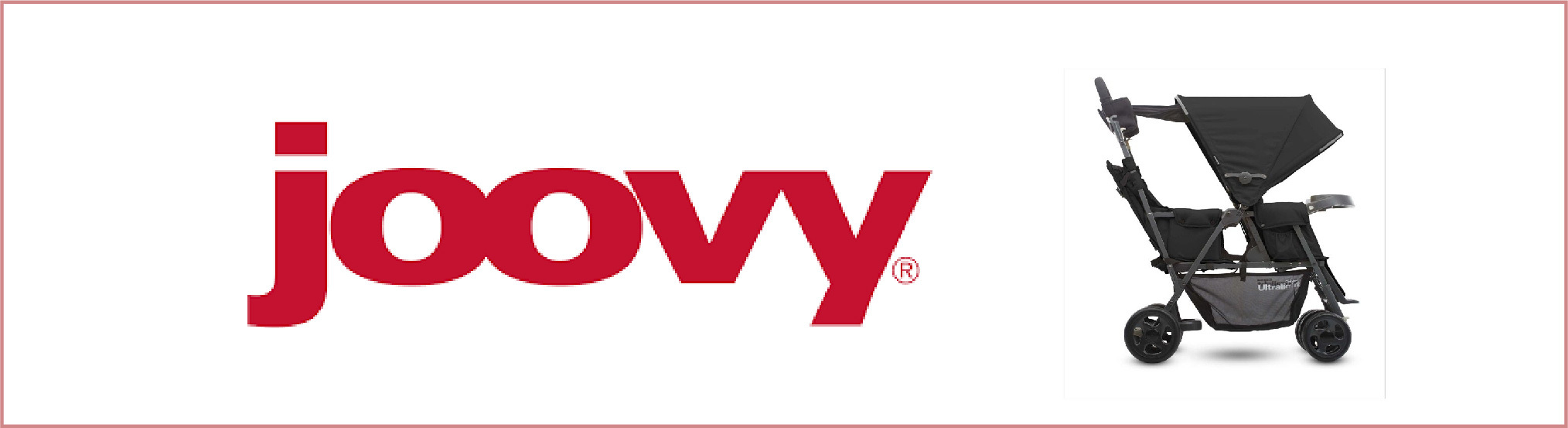 美國  joovy  雙人嬰兒推車
