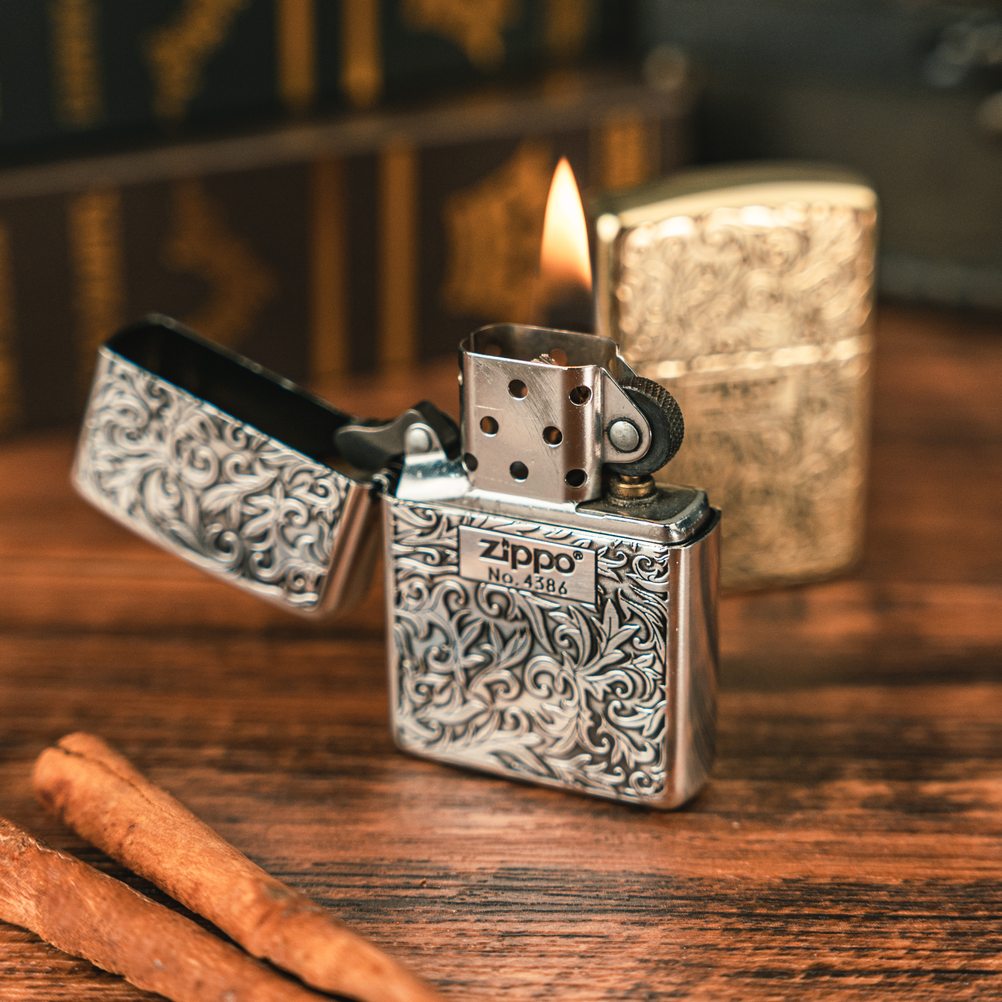 Zippo 日版雙面加工唐草打火機(ZBT-3-19d)|專賣日版，韓版，美版火機
