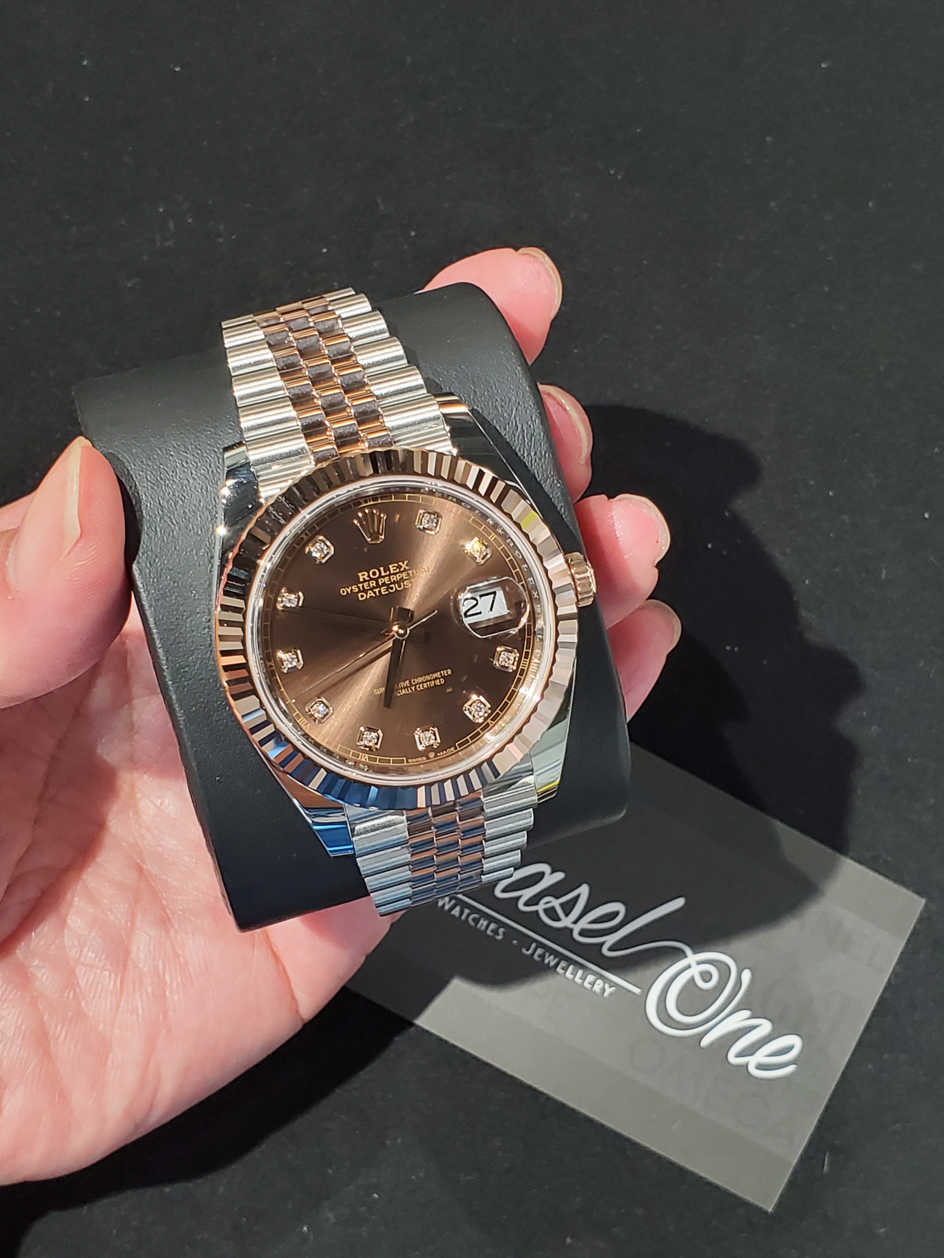 Rolex discount datejust chocolate