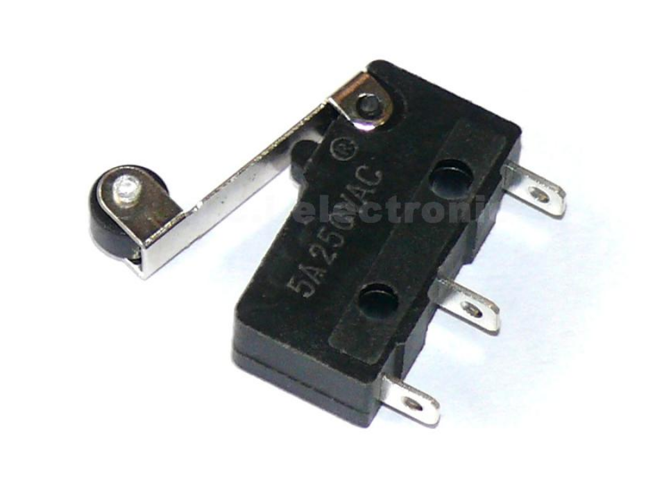 【UCI電子】(C-5-18) KW11-N KW12 5A/250V 3腳行程 微型開關 帶柄 滑輪 微動 觸點開關