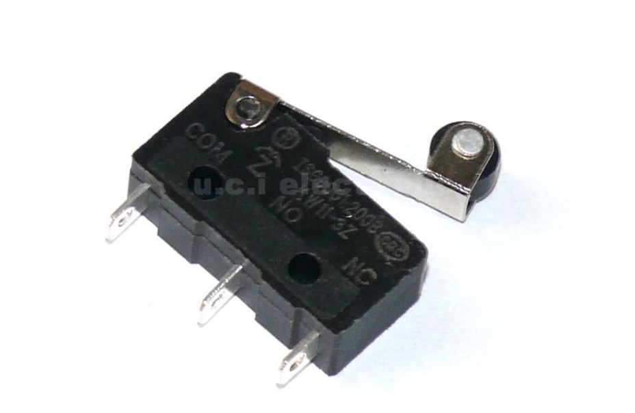 【UCI電子】(C-5-18) KW11-N KW12 5A/250V 3腳行程 微型開關 帶柄 滑輪 微動 觸點開關