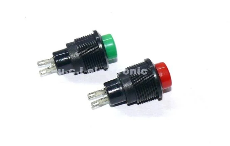【UCI電子】(H-3) 紅色 R13-502點動復位按鈕 12MM按鈕開關 紅按鈕開關