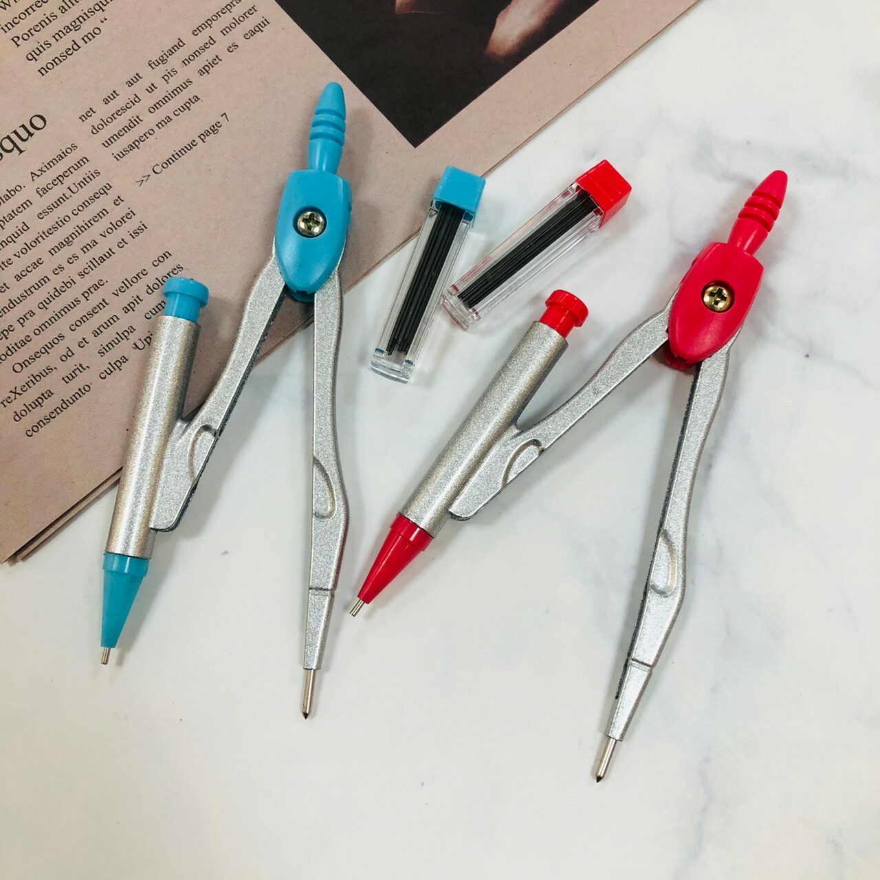 【PENROTE筆樂】自動鉛筆型圓規