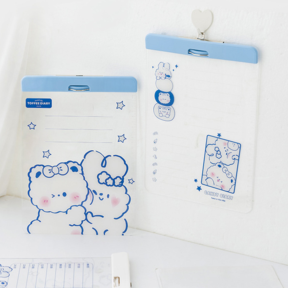 奶糖日記 壓克力可書寫文件夾板 款式隨機
