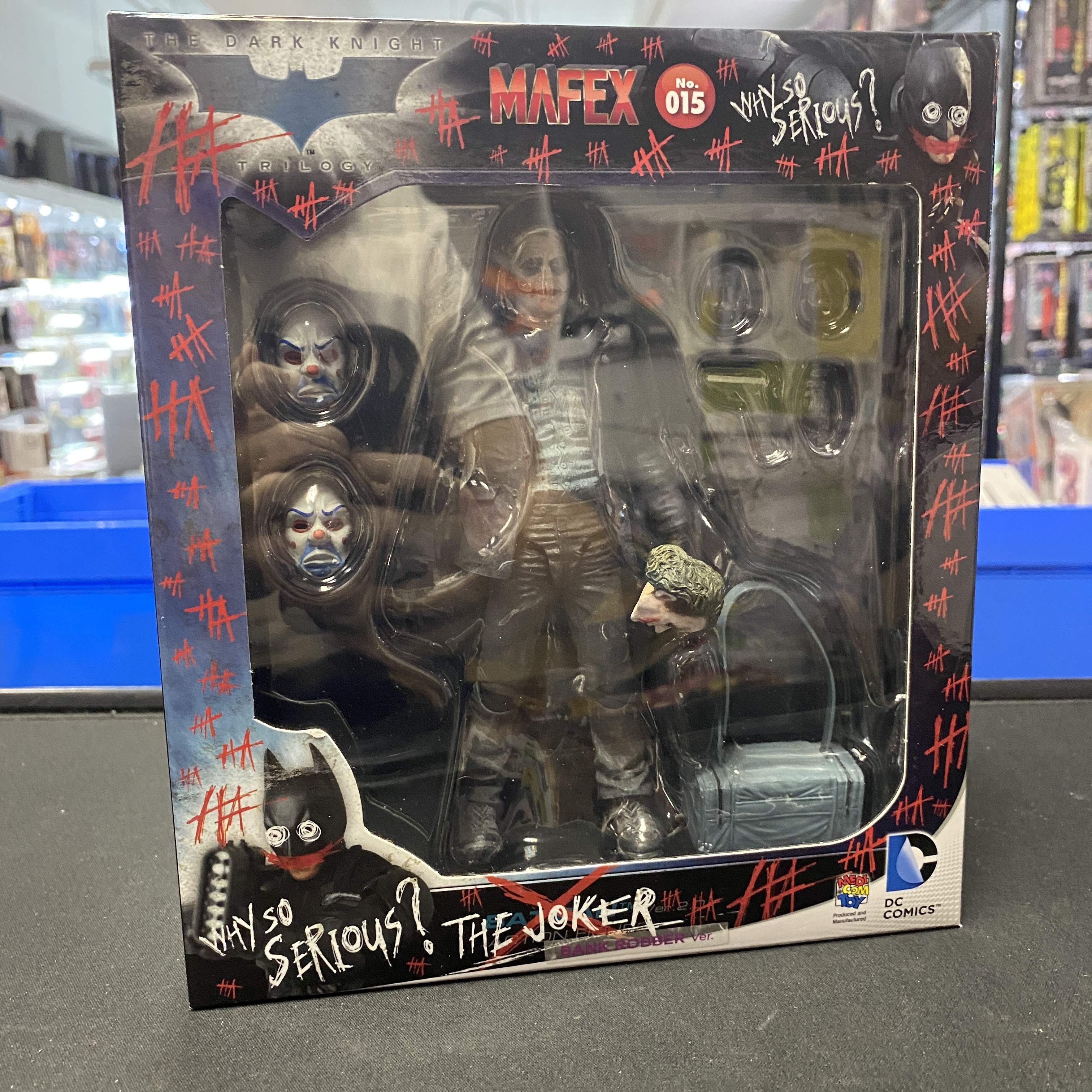 寄賣 MAFEX 015 Joker Bank robbery  連 送 dlc 頭
