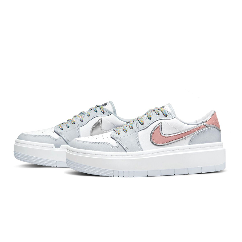 Air Jordan 1 Low Elevate “Cut Away” 可撕 白灰  珊瑚粉 厚底 女款 男女段 DX6069-101 [台灣現貨]