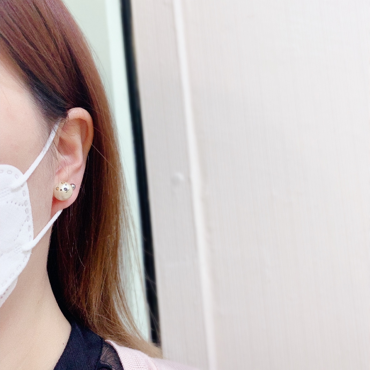 Luccica  動物臉貌棉珠耳環