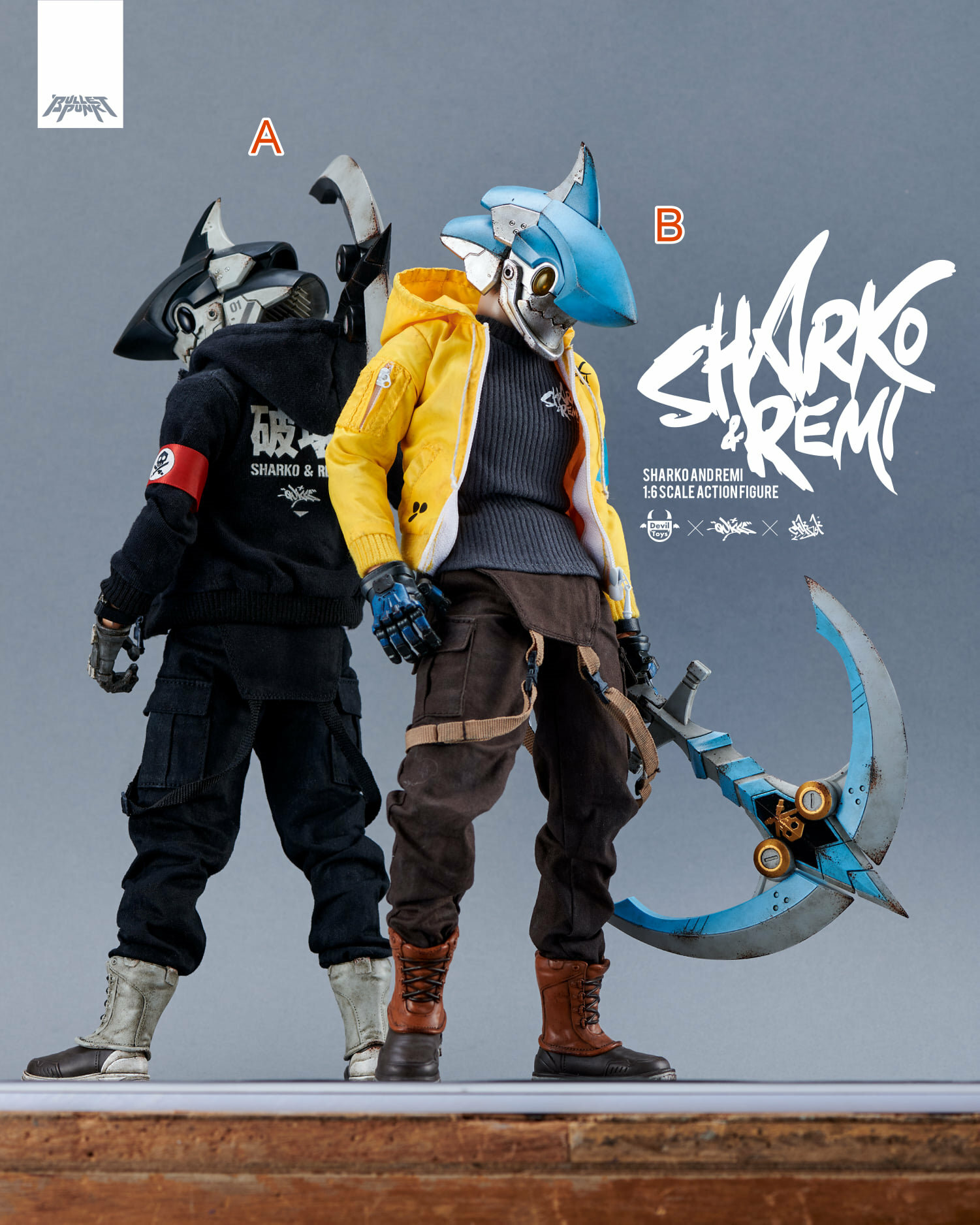 Devil Toys x Chkdsk x Quiccs Maiquez：1/6 鯊魚和雷米 (自選)