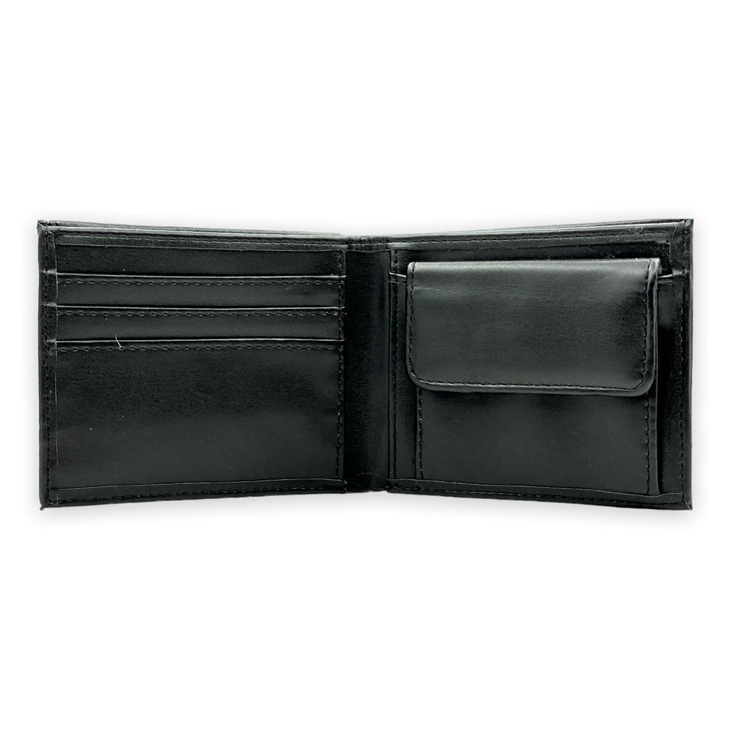 熱刺黑色會徽皮革銀包