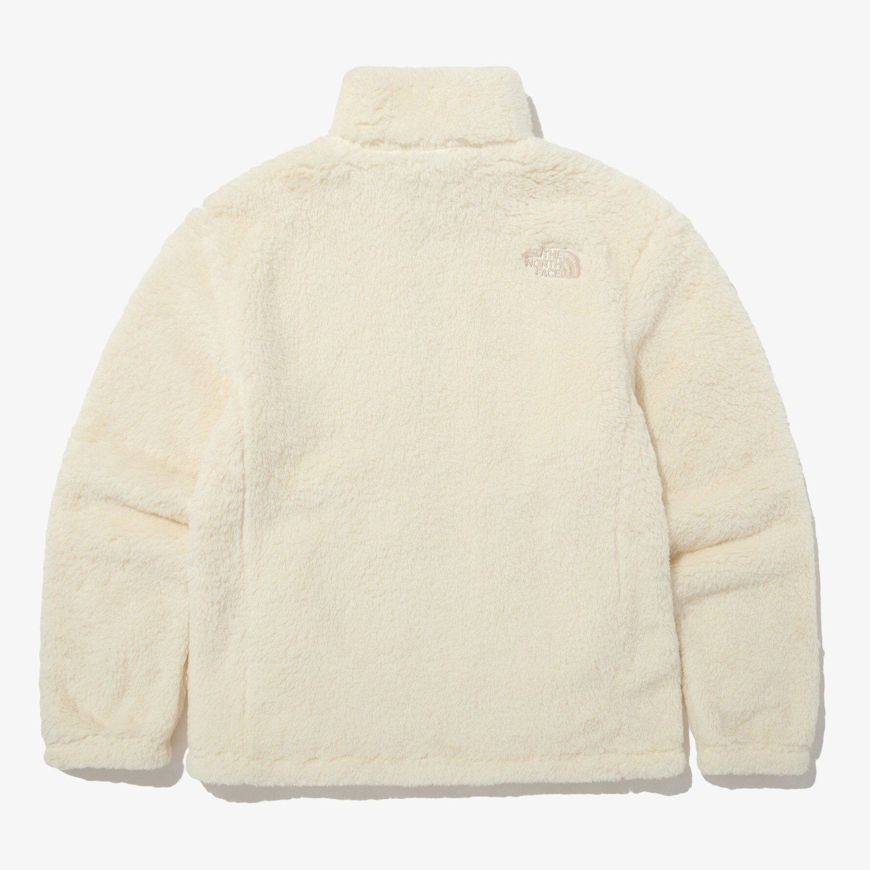 THE NORTH FACE 白標 COMFY FLEECE 絨毛 外套 奶油白 NJ4FN55L