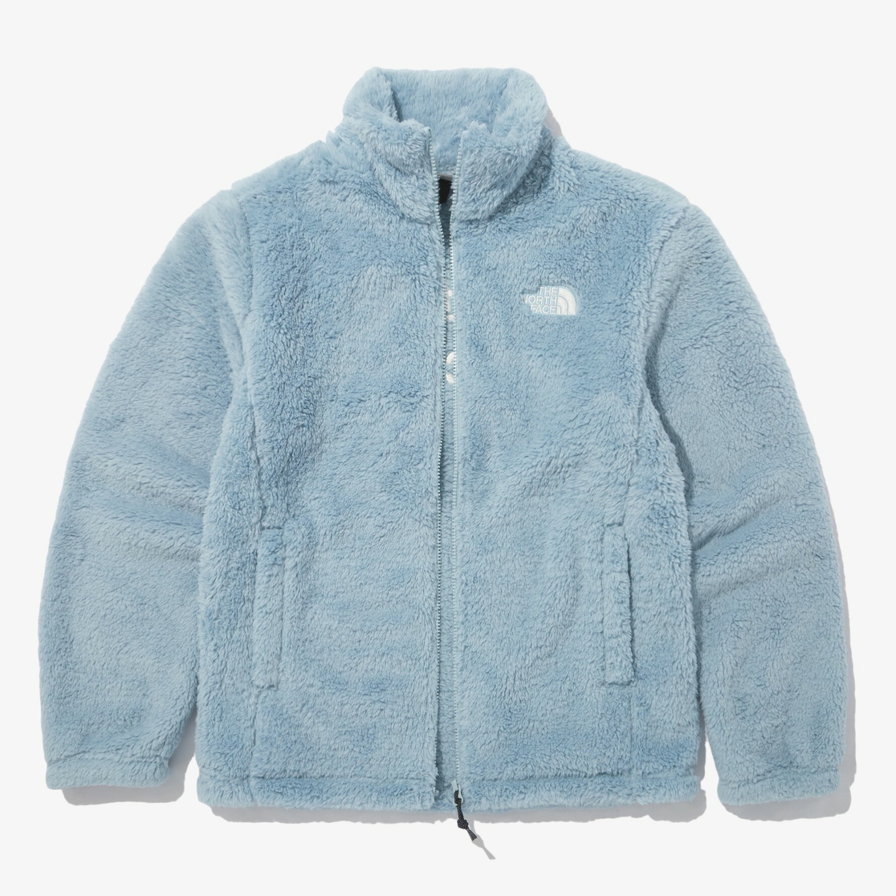 THE NORTH FACE 白標 COMFY FLEECE 絨毛 外套 藍 NJ4FN55N