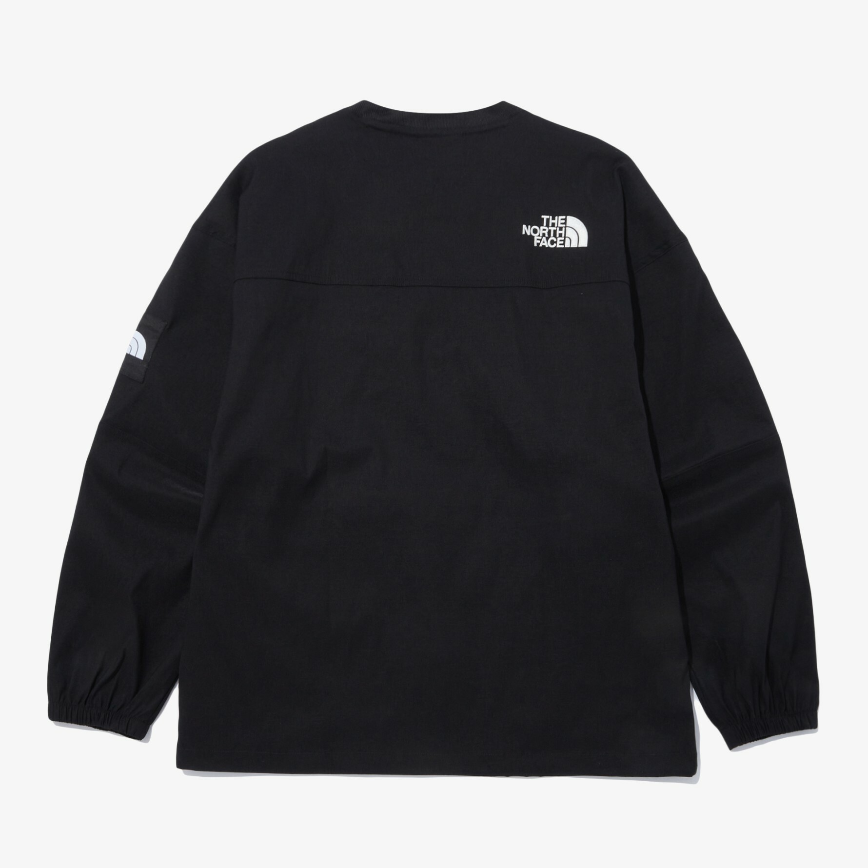 THE NORTH FACE 白標 ALBANY CREWNECK 輕量 尼龍 大學T 黑 NM5MN53J