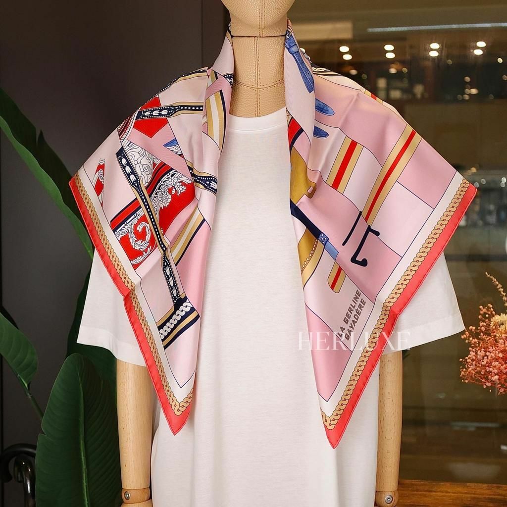 Scarf 100% soie 90 x 90cm