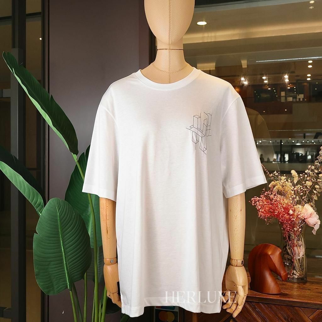 T shirt H 3D刺繡 logo 白色（可預訂尺碼）