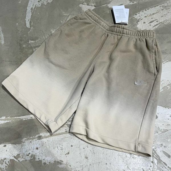 NIKE NSW SHORTS 漸層 毛巾底 棉短褲 男款 藍灰色  (DQ4634 070 )奶茶色 (DQ4634-247)