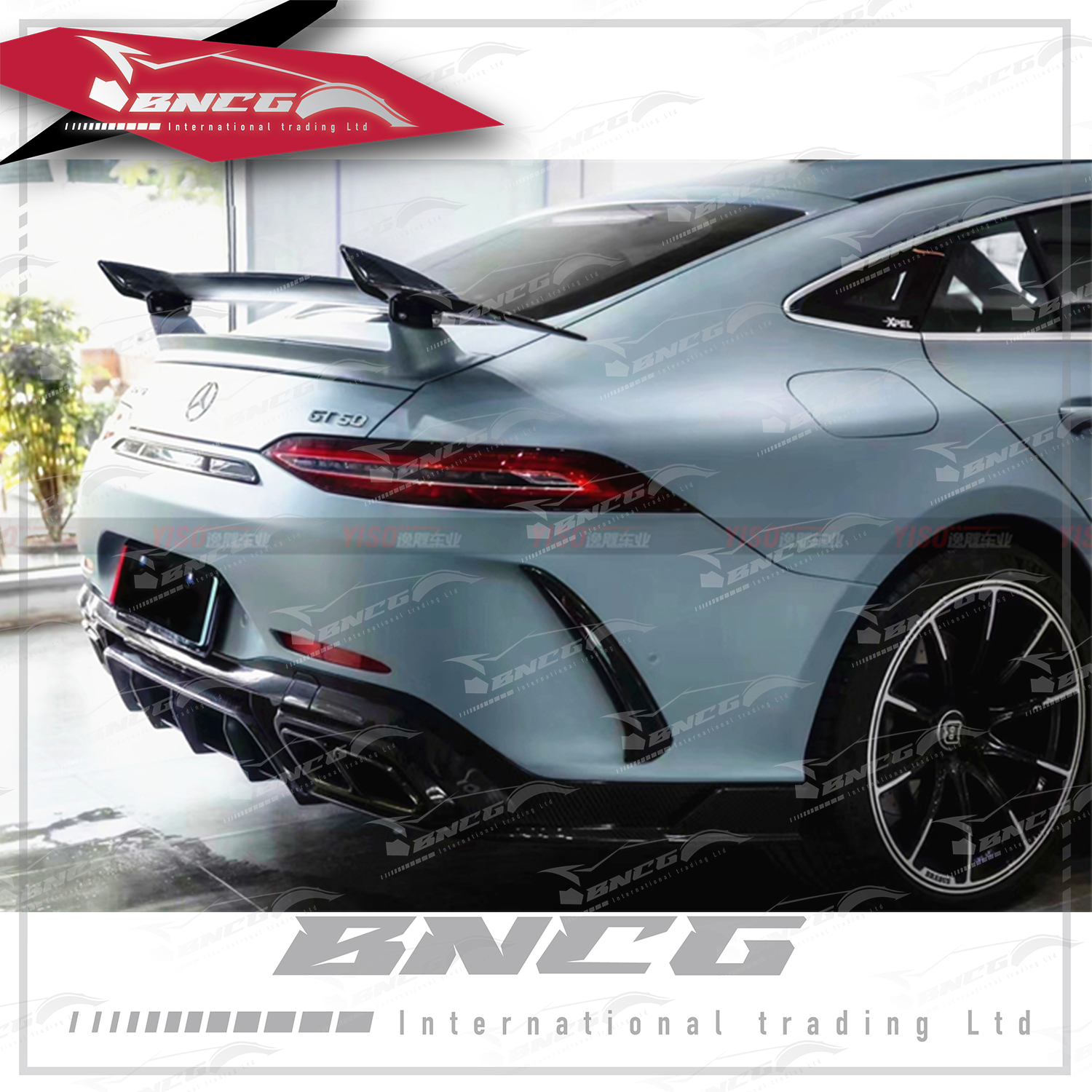 賓士 Benz AMG GT50 GT53 改裝 碳纖維 外觀件 空力套件 Topcar款 後下巴 後導流