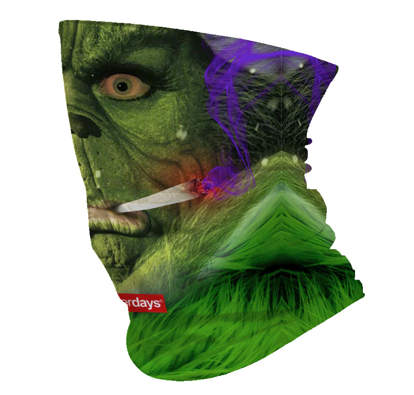 美國StonerDays Grinch Greens Gaiter 多功能圍脖(綠人)