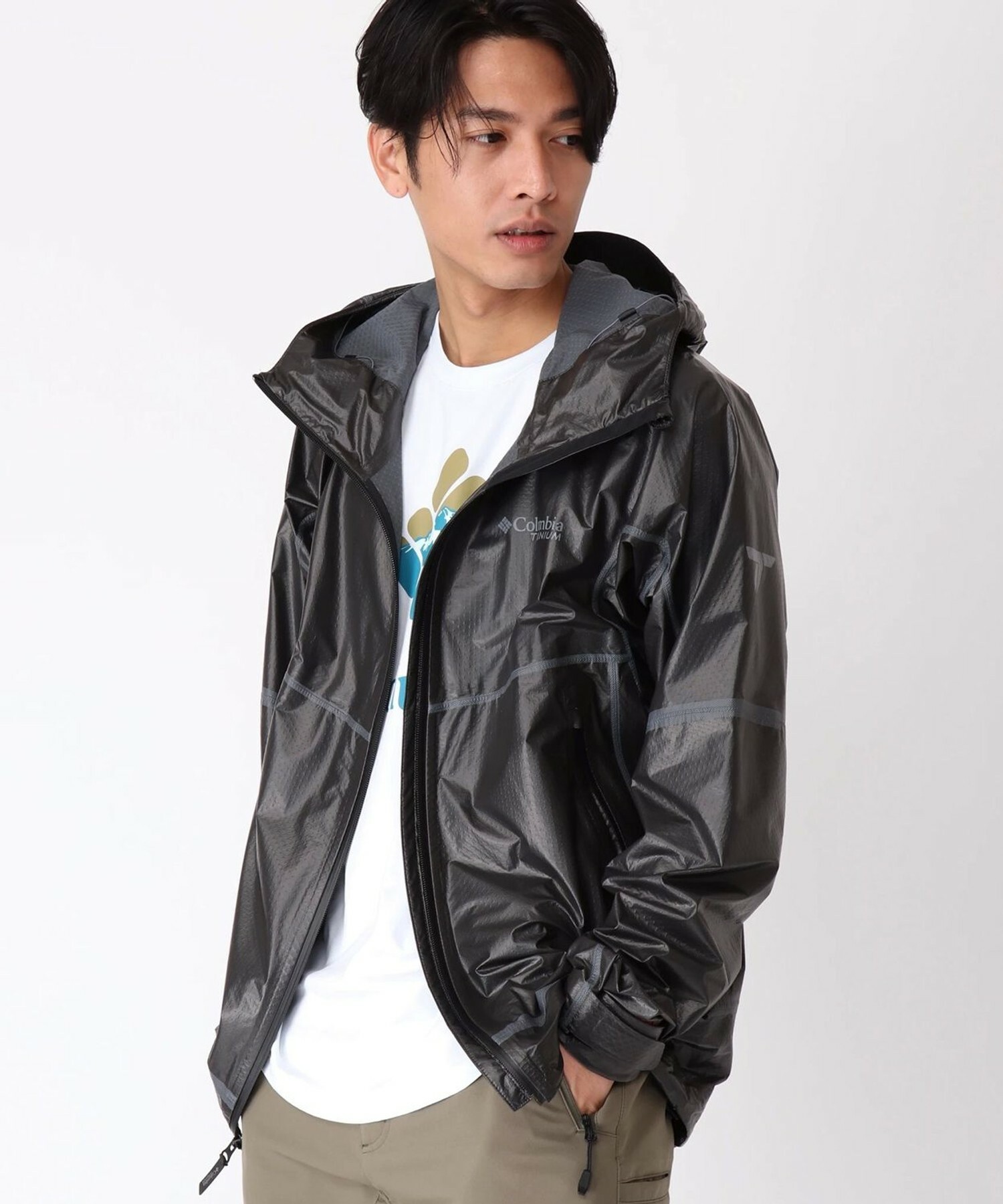 COLUMBIA 哥倫比亞 Outdry Extreme 網狀罩殼 連帽外套 黑色 男