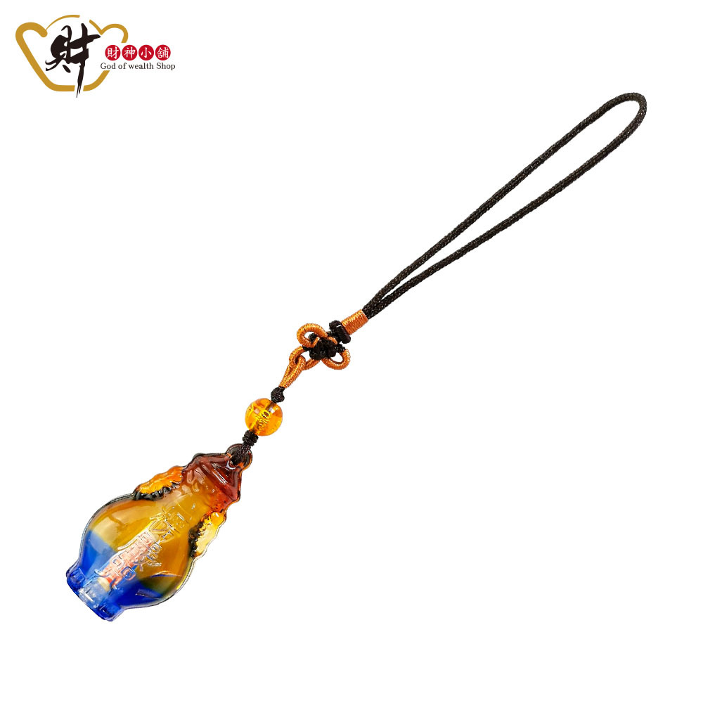 【財神小舖】楞嚴咒-六字箴言琉璃寶瓶吊飾 (含開光)