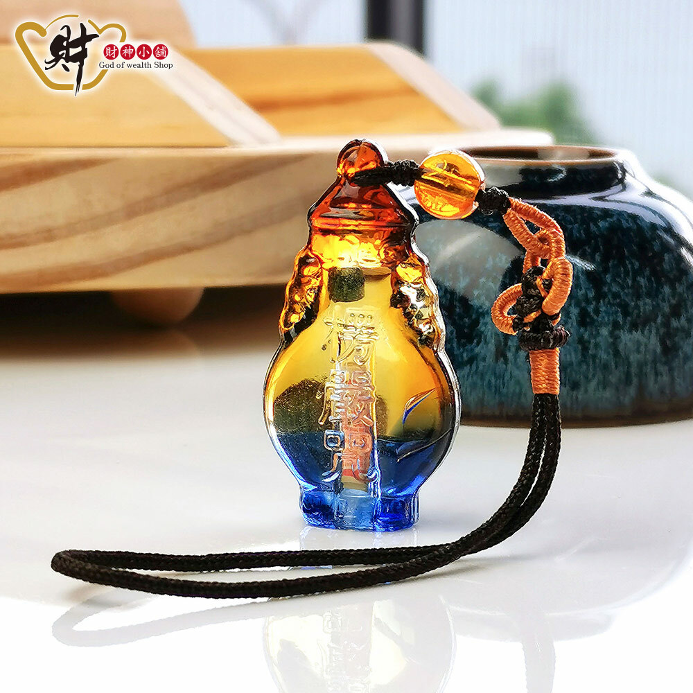 【財神小舖】楞嚴咒-六字箴言琉璃寶瓶吊飾 (含開光)