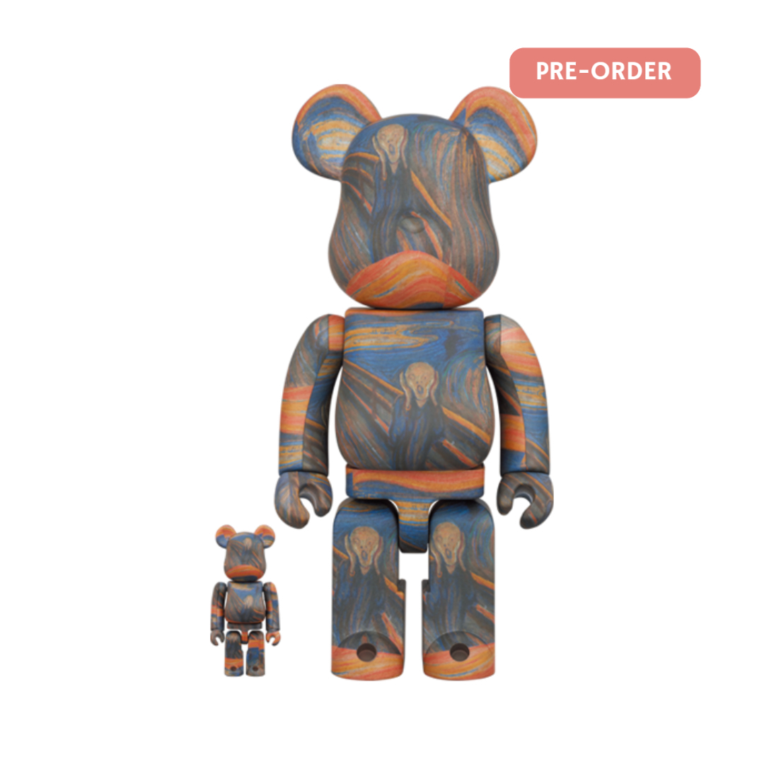 BE@RBRICK Edvard Munch "Scream" 吶喊 100％ & 400％