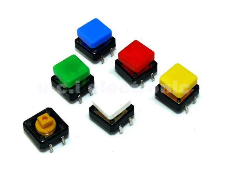 【UCI電子】(H-2) 方形按鍵帽 微動輕觸開關 A14 12*12*7.3方頭專用