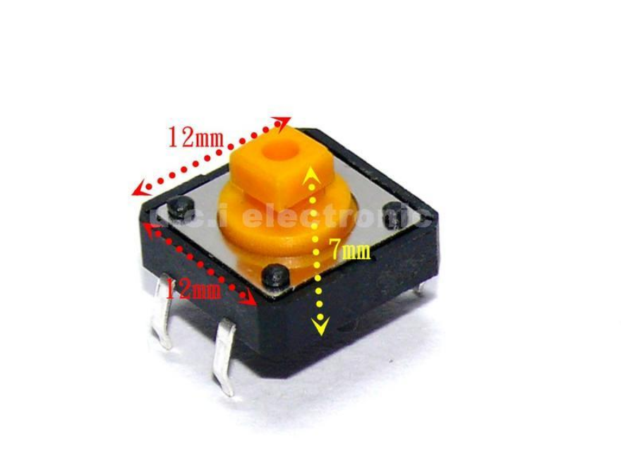 【UCI電子】(H-2) B3F-4055 微動輕觸開關 B3F-4055 按鍵按鈕 12*12*7.3mm