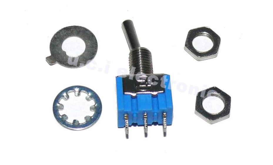 【UCI電子】(2-8)102 鈕子開關 MTS-102 單聯三腳兩檔 搖頭開關 3腳2檔 鈕子開關