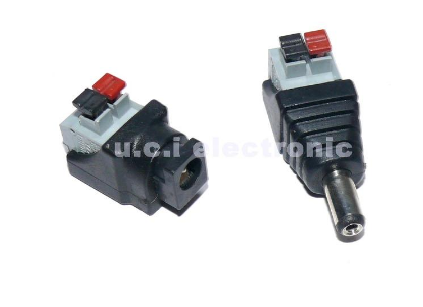 【UCI電子】(C-1-11)(C-1-12) 按壓式 DC免焊接頭 免螺絲 測試接頭