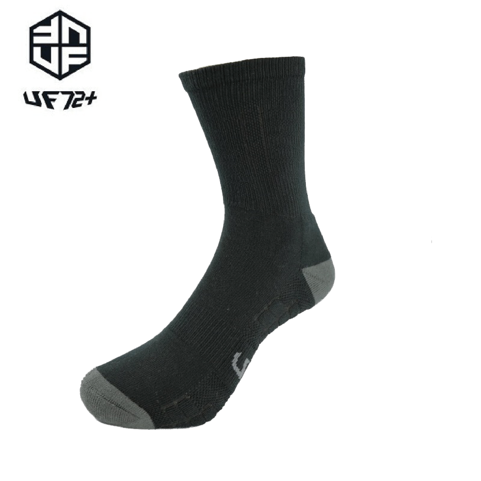 UF72 3D消臭動能氣墊胎紋襪 男 黑 除臭/抗菌/透氣 44UF920-1-1