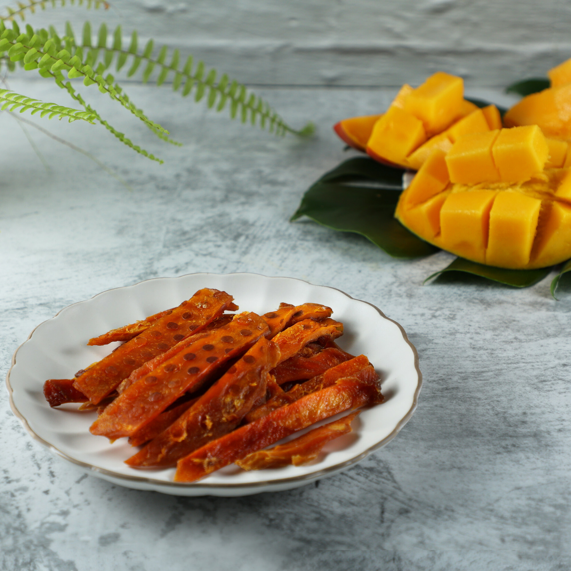 【有間冰舖】玉井名產無添加烘培的香Q芒果乾（條狀）