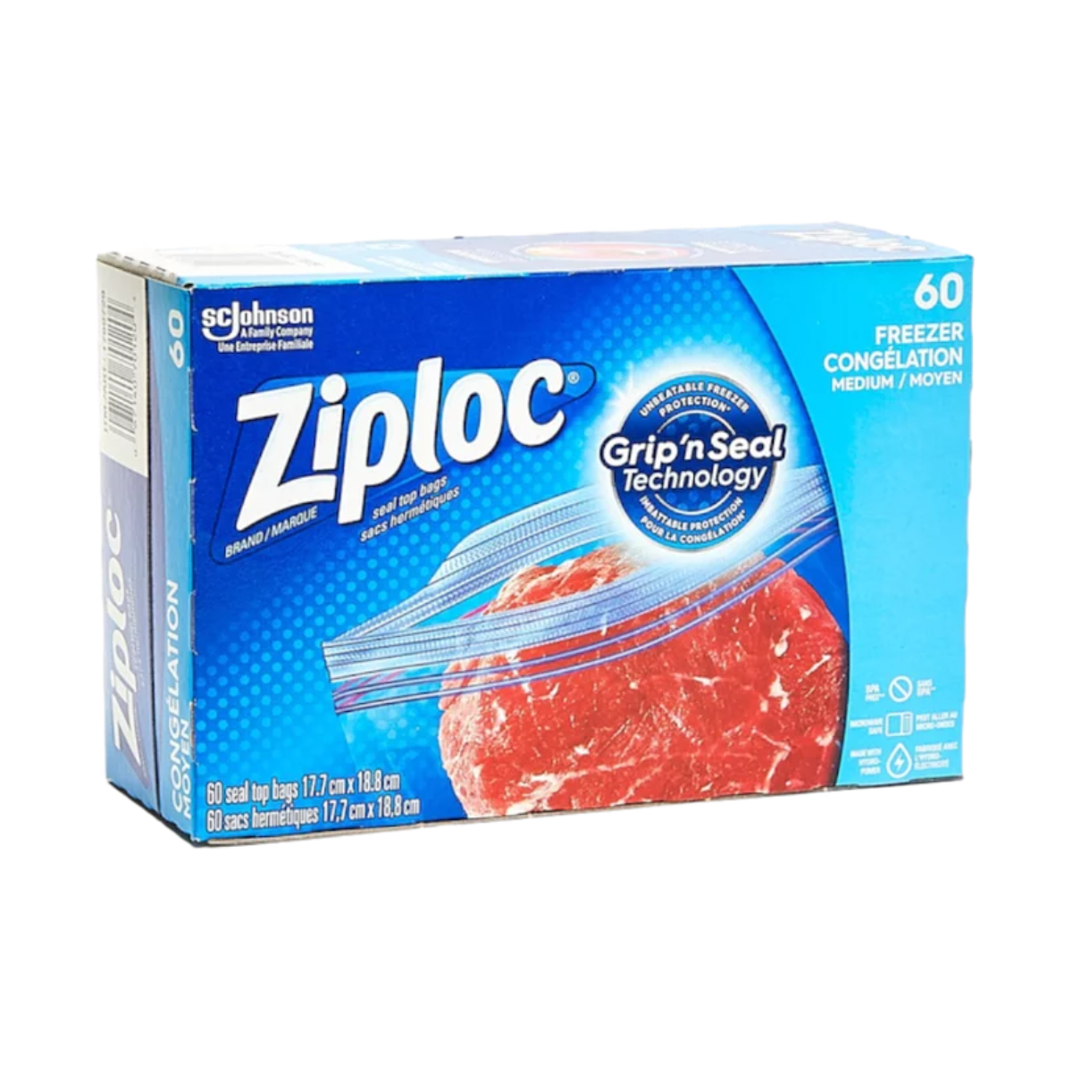 ziploc zipper freezer bags