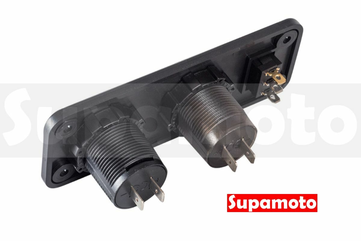 -Supamoto- USB 車充 F款 整合 二孔 獨立開關 雙孔 電壓 雙USB 通用 改裝 開關