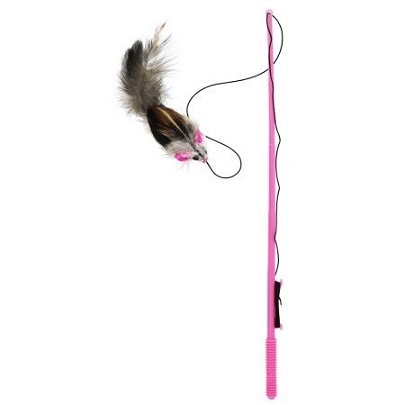 Catty Man 羽毛老鼠貓棒