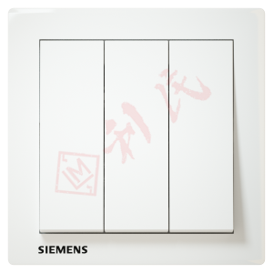 西門子 DELTA®relfa 10AX 三位單控開關掣 (白)