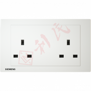 西門子 DELTA®relfa 13A 雙位插座(白)